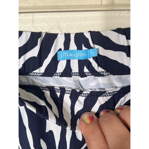 J. M Laughlin SMALL Catalina Fabric Skort Golf/Tennis/Pickle Black White Zebra - Picture 3 of 14
